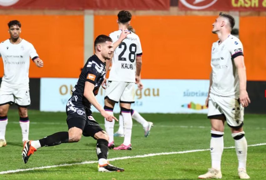 albian hajdari shenon lugano gjunjezon baselin e