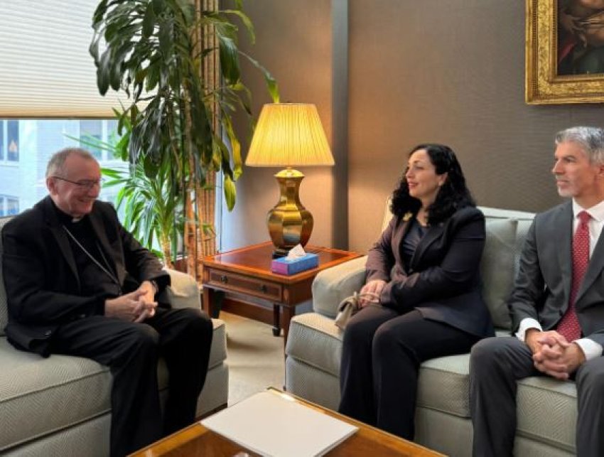 osmani takohet me kardinalin parolin thekson rendesine e njohjes se kosoves nga selia e shenjte 66f94a161894d