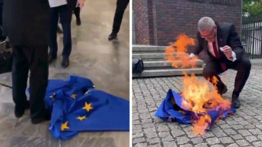 fshiu kepucet me flamurin e be se dhe pastaj e dogji i hiqet imuniteti eurodeputetit polak 681c670aa8829