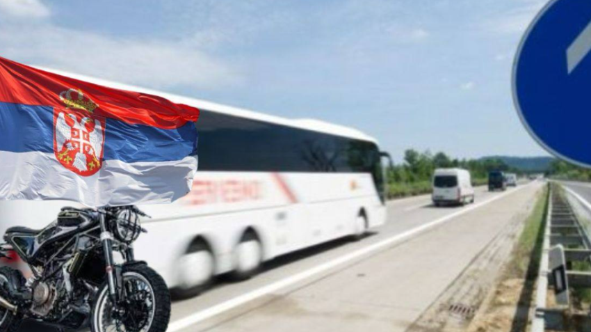 motocikliste me flamuj serb defilojne ne rrugen gjakove prishtine duke provokuar qytetaret 6820a8b58dca3