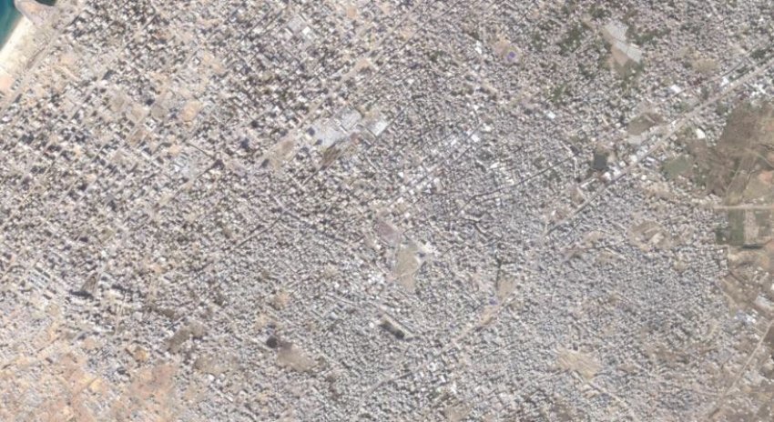 khan younis i zhdukur nga faqja e dheut satelitet zbulojne permasat e shkaterrimit 6881e4400711d