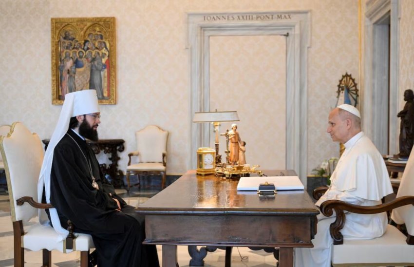 papa leo diskuton luften ne ukraine me nje zyrtar te kishes ortodokse ruse 688513f5be3ab