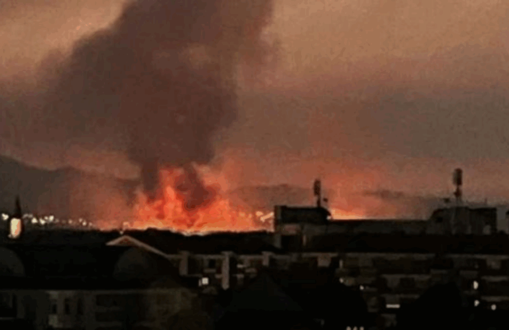 zjarr i madh ne fshatin vaksince te likoves 6880176719cb9