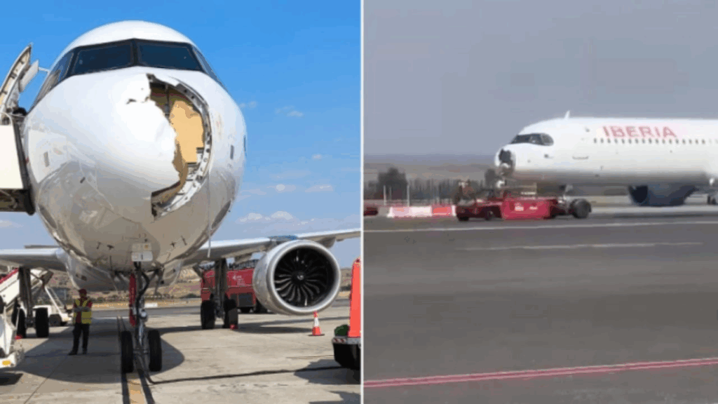 aeroplani perplaset me zogun detyrohet te beje ulje emergjente ne madrid 68912f89f08f2