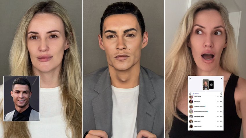 Grimerja kroate bëri një transformim të jashtëzakonshëm duke u bërë si Ronaldo, ai pa ‘story’-në e saj në Instagram 3 grimerja kroate beri nje transformim te jashtezakonshem duke u bere si ronaldo ai pa story ne e saj ne instagram 68a62d78409b8