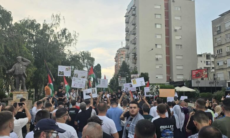 Kumanovë, marsh protestues në mbështetje të Palestinës 2 kumanove marsh protestues ne mbeshtetje te palestines 68a204db7c330