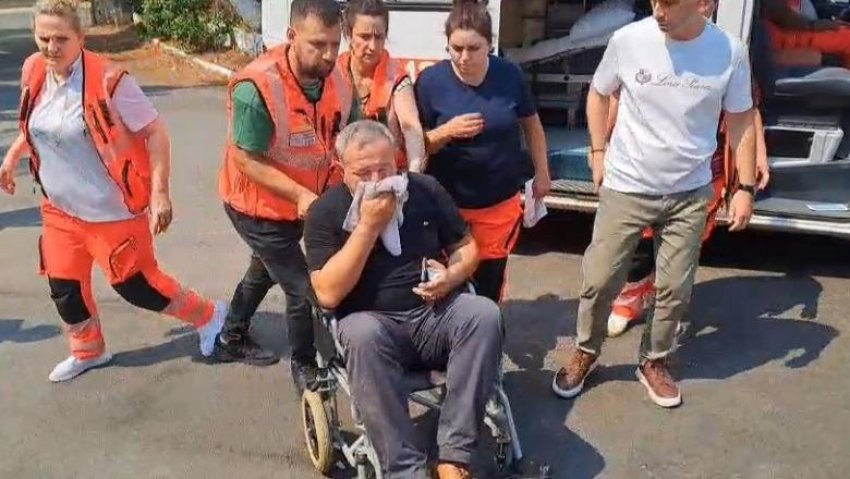 nenkryetari i delvines perfundon ne spital pasi u perball me zjarret 689c9520b1b36