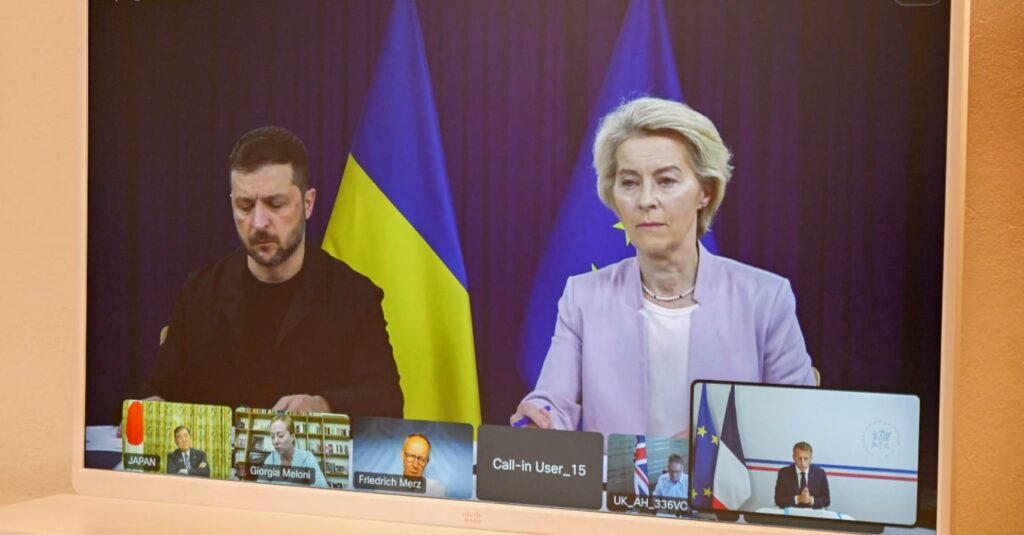 Përfundon videokonferenca e evropianëve me Zelenskyn, diskutohen garancitë e sigurisë dhe çështjet territoriale para takimit me Trumpin 3 perfundon videokonferenca e evropianeve me zelenskyn diskutohen garancite e sigurise dhe ceshtjet territoriale para takimit me trumpin 68a1fa678d850