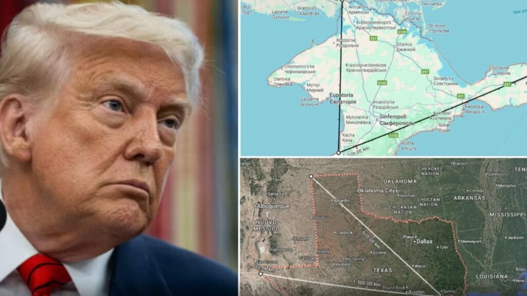 Trump sërish viral në rrjet, Presidenti ngatërrohet kur flet për Krimean: E madhe sa Teksasi dhe në mes të oqeanit 2 trump serish viral ne rrjet presidenti ngaterrohet kur flet per krimean e madhe sa teksasi dhe ne mes te oqeanit 68a7406b47615