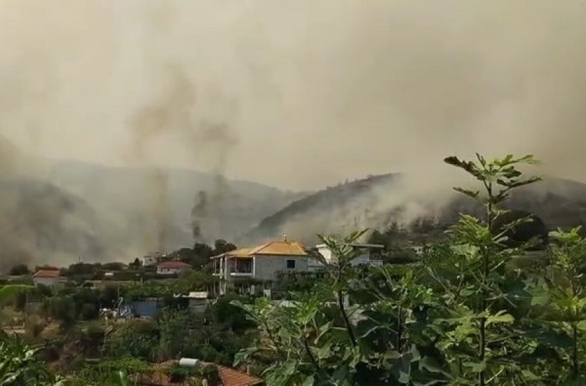 zjarri ne lefterhor te delvines digjen edhe kosheret bletet pushtojne fshatin 689ccd60512ec