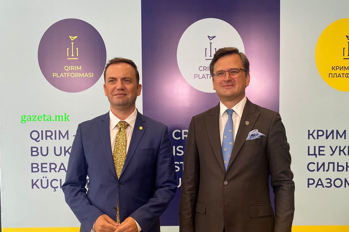 Ukraina, shteti që nuk e mbështet Kosovën, mbështet Bujar Osmanin 1 BUJAR OSMANI DHE Dmytro Kuleba