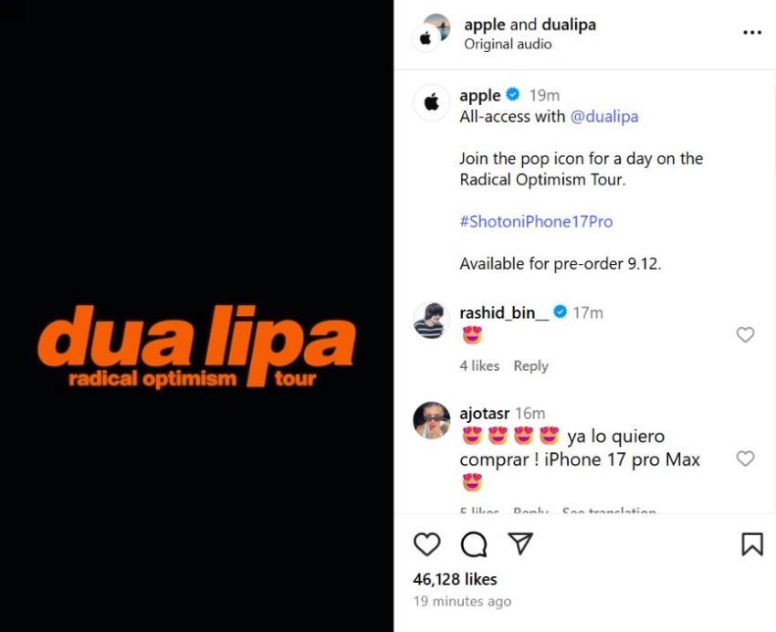 Apple publikon video me titull “All-access with Dua Lipa” 2 apple publikon video me titull all access with dua lipa 68c09f4fa7446