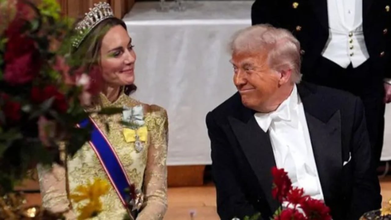 Rrëfimi nga mbrëmja madhështore / Trump i “magjepsur” nga biseda me Kate Middleton, Melania në qendër të vëmendjes 1 rrefimi nga mbremja madheshtore trump i magjepsur nga biseda me kate middleton melania ne qender te vemendjes 68cbd6055a127