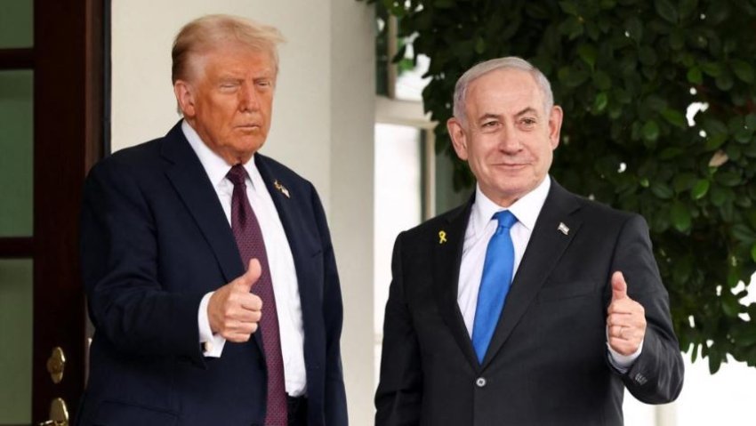 trump pret netanyahun ne shtepine e bardhe jam shume i sigurt per paqe ne gaza 68dac556ae885