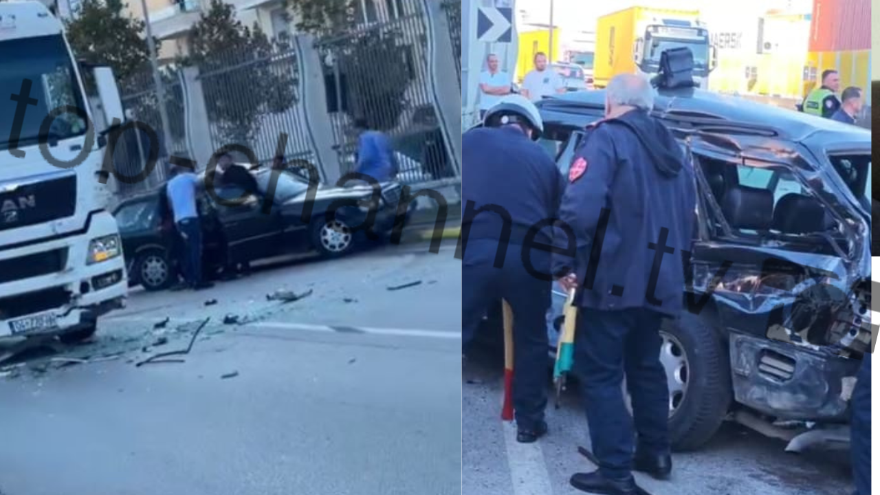 aksident ne portin detar te durresit makina perplaset me kamionin plagoset cifti 68f6584c3b8b5