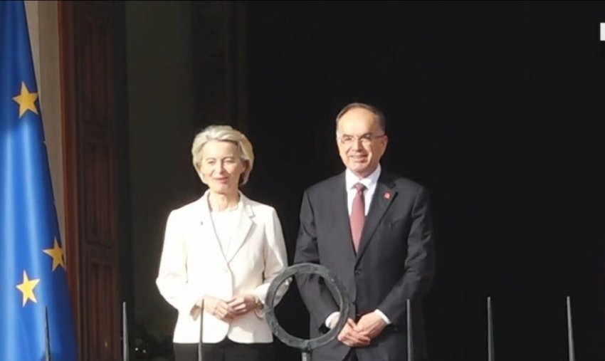 kreu i shtetit bajram begaj pret ne presidence ursula von der leyen 68ecac3795ef1
