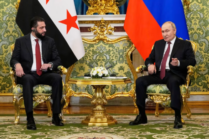 takimi i pare i presidentit te perkohshem te sirise me vladimir putin pas renies se bashar al assad 68efdd5358bcc