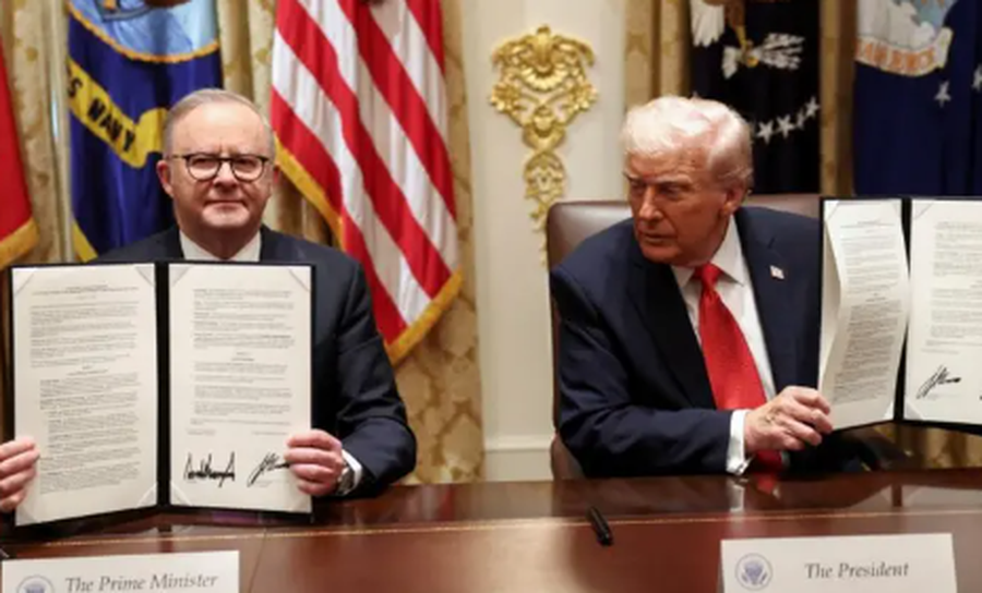 Trump nënshkruan marrëveshje me kryeministrin e Australisë për mineralet e rralla 6 trump nenshkruan marreveshje me kryeministrin e australise per mineralet e rralla 68f6b304cbafd