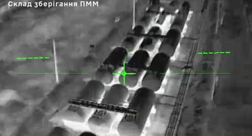 ukrainasit godasin depon e naftes ruse ne luhansk kamerat termike te dronit filmojne momentin 68ffaf56f04ce