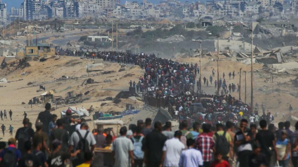 video pas terheqjes se forcave izraelite mijera palestineze fillojne te rikthehen ne gaza 68e90f4639363