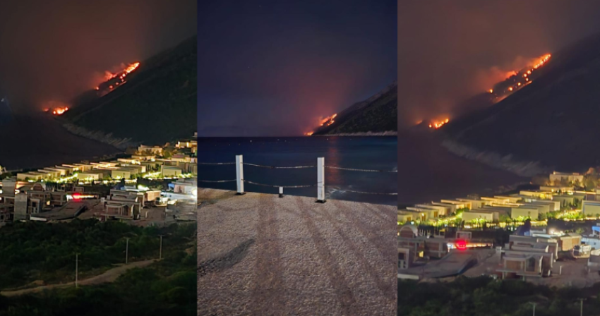 zjarr ne afersi te gjirit te grames era e forte po ndihmon ne perhapjen e flakeve 68e1777775362