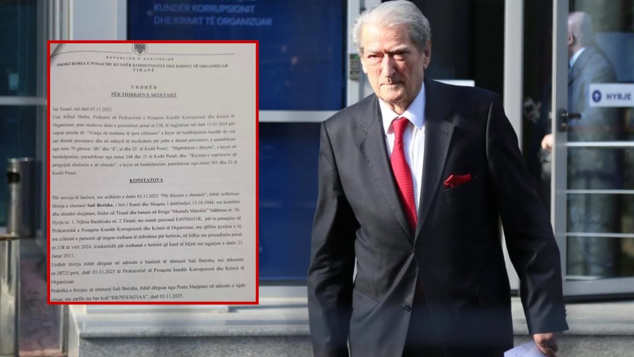 berisha nuk u paraqit per tu pyetur per 21 janarin reagon spak i cuam fletethirrje te shtepia por e kthyen me shenimin 691731b545004