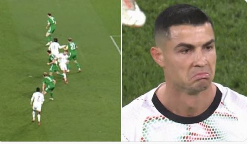 cristiano ronaldon e tradhtojne nervat godet kundershtarin dhe ndeshkohet me karton te kuq 69164ff46363f