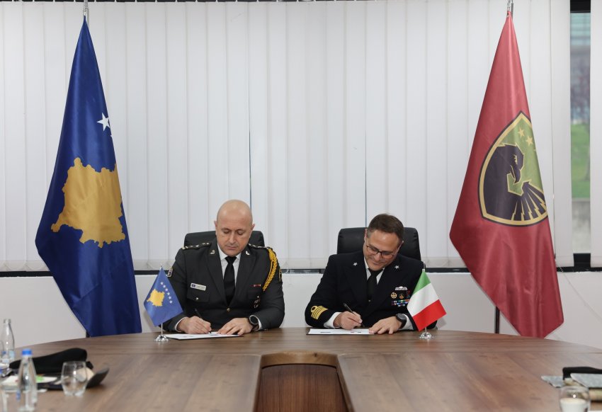 ministria e mbrojtjes se kosoves dhe ajo e italise nenshkruajne planin bilateral te bashkepunimit 69283861275c4