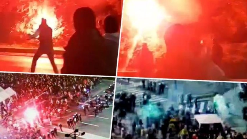 Trazira përpara Kuvendit të Serbisë, protestuesit hedhin flakadanë dhe molotovë! Reagon Vuçiç: U bëj thirrje për paqe 3 trazira perpara kuvendit te serbise protestuesit hedhin flakadane dhe molotove reagon vucic u bej thirrje per paqe 6907ecb5cc8e6