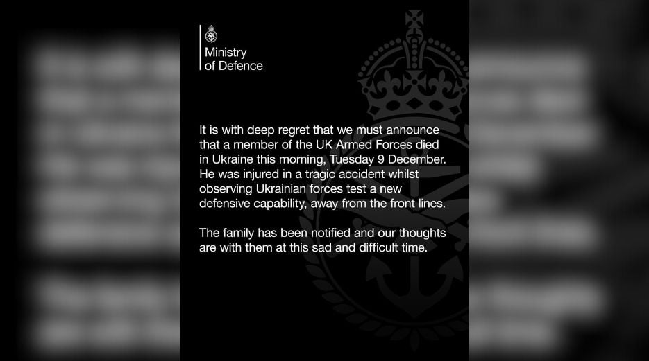 po vezhgonte ushtaret ukrainas teksa testonin nje sistem te ri mbrojtes humb jeten ne nje aksident pjesetari i forcave te mbreterise se bashkuar 693861a9b26ce