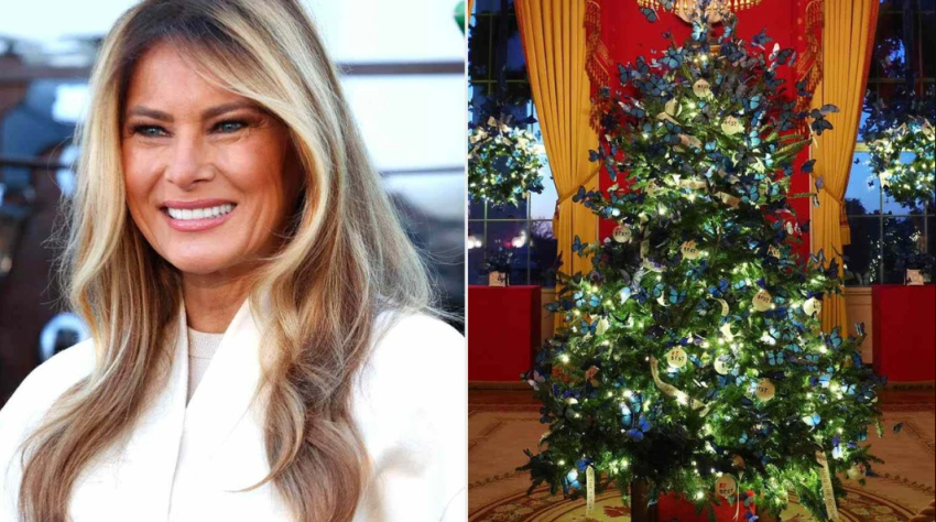 shtepia eshte aty ku eshte zemra melania trump dekoron shtepine e bardhe per festat e fundvitit 692f257b93b16