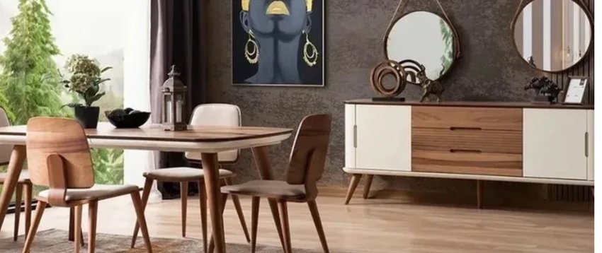 trapezaria dhe dhoma e ndenjjes ne nje hapesire ja si ti mobiloni 692ebcd193529