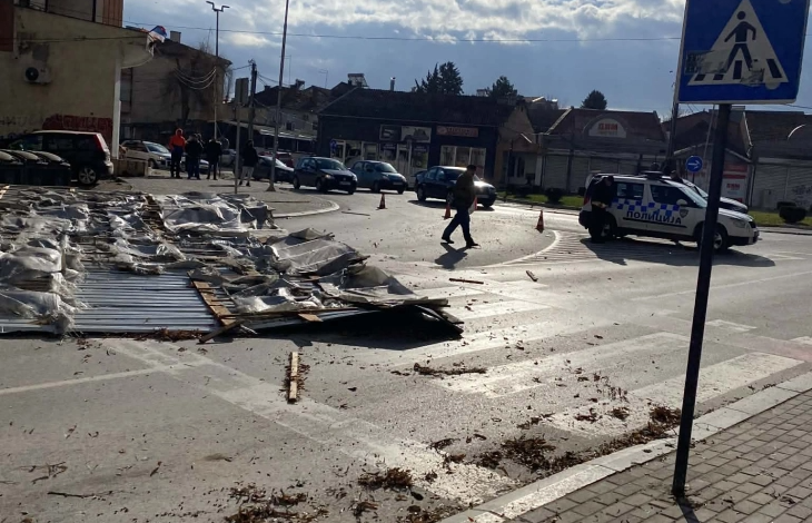 video era e forte rrezon kulmin e nje ndertese ne kumanove 695140f4c4cc6