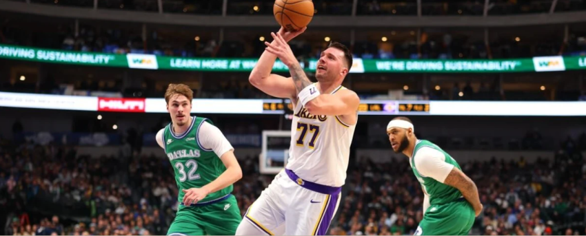 doncic me nje arritje fantastike lakers triumfon ne udhetim te dallas 6975e4b41676b