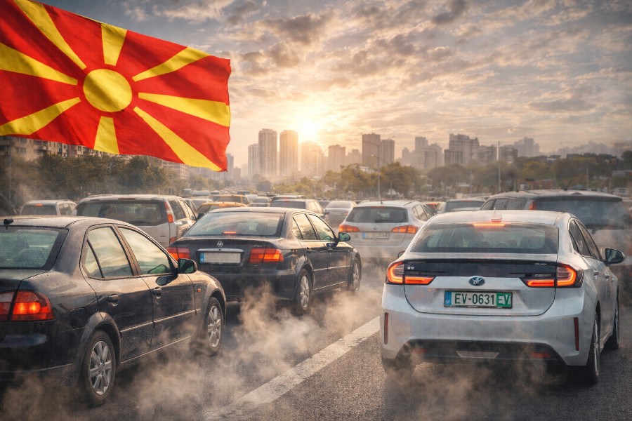 Mbi 80% e automjeteve të importuara në Maqedoninë e Veriut janë të përdorura 3 mbi 80 e automjeteve te importuara ne maqedonine e veriut jane te perdorura 695f8a71d8106