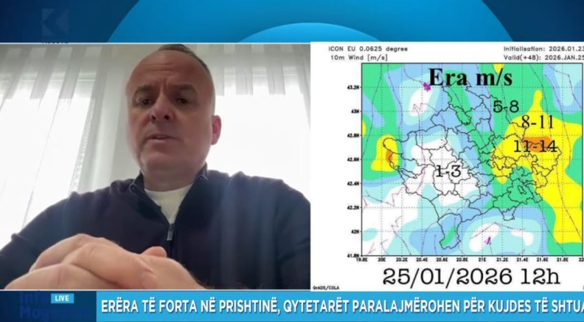 paralajmerimet per erera te forta flet drejtori i emergjencave ne prishtine 69750baf1ca50