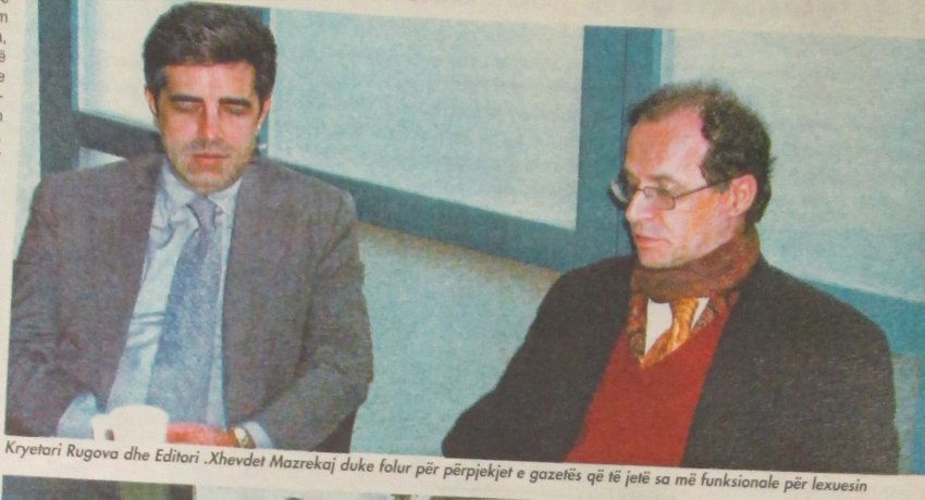 perkujtim 20 vjet pa president rugoven xhevdet mazrekaj kujton takimin e vecante ne redaksine e bota sot 697083a02bdcc