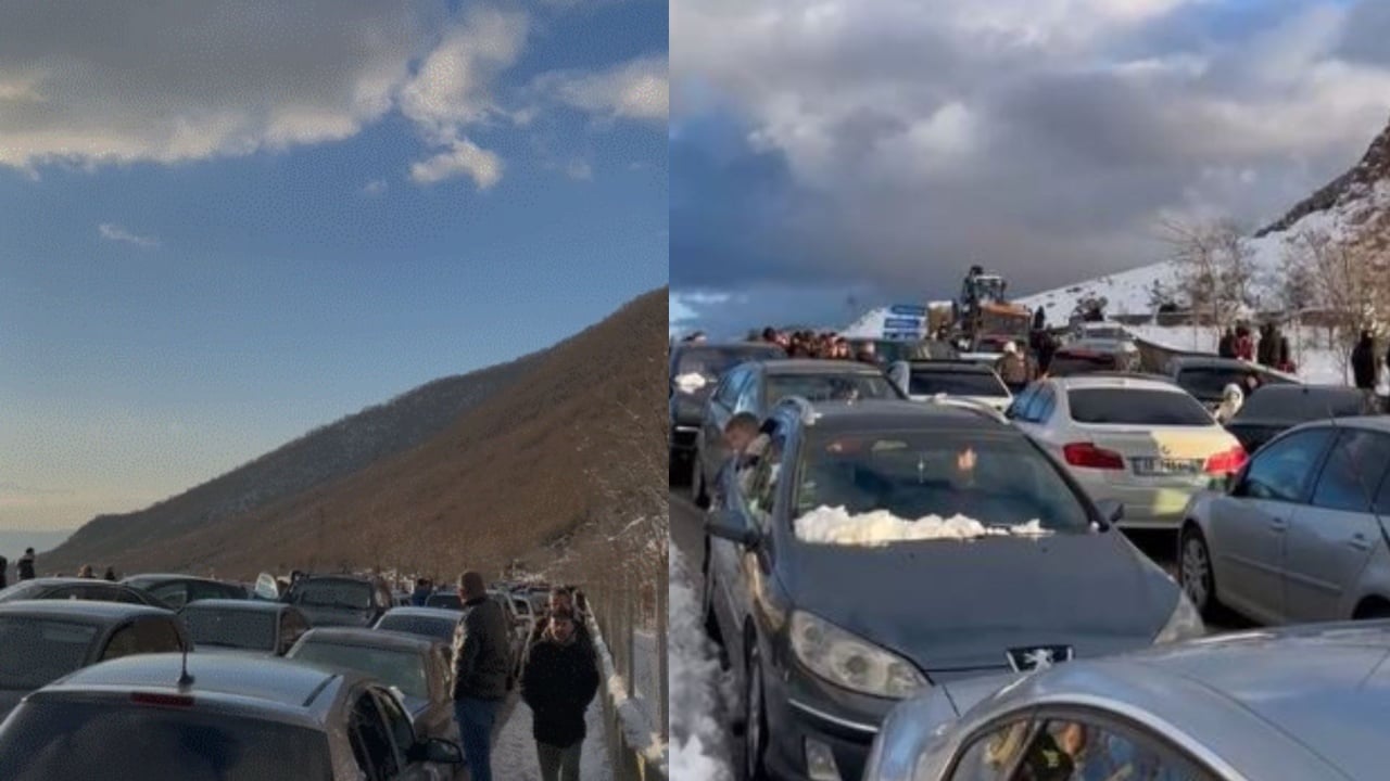 video trafik i renduar nga dajti ne tirane qindra automjete mbesin te bllokuara ne rruge 6963e0e81cc8c