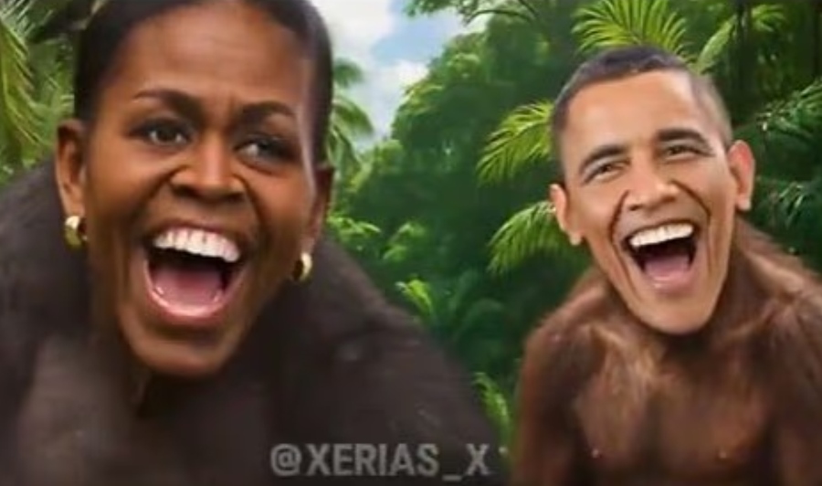 trump publikon videon barack obama dhe michelle obama si majmune 6985f6106d39d