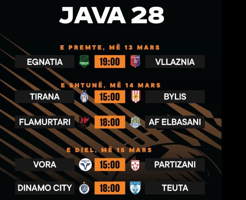 java e 28 te luhet ne tri dite dhe nis me supersfiden egnatia vllaznia 69b14eadbd32c