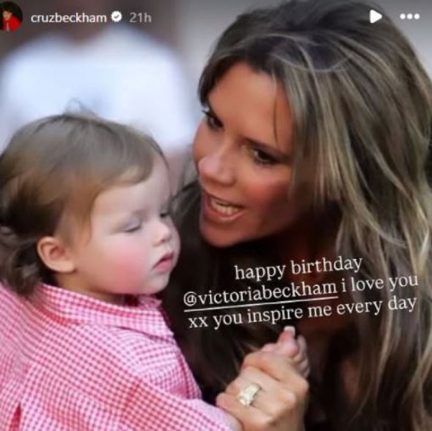 victoria beckham feston ditelindjen djali i tij cruz e uron publikisht ti me frymezon cdo dite 69e3c23816942