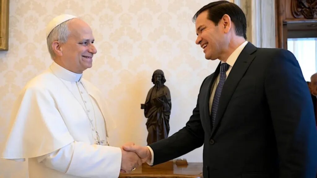 marco rubio ne vatikan takim me papen per te qetesuar gjakrat me donald trump 69fc77cb5678e