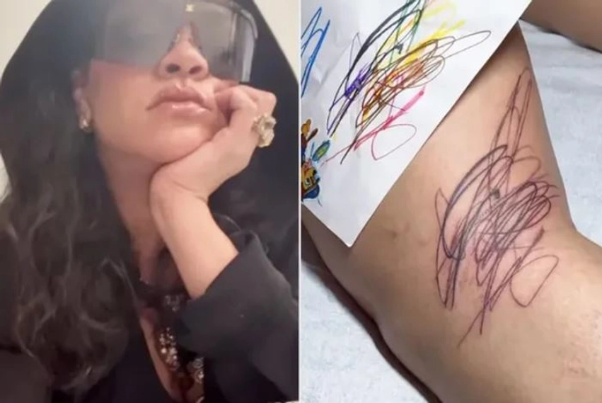 tatuazhi i ri i rihanna s ka nje domethenie shume personale 6a0036e5f13a4