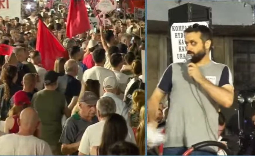 u dhunua nga policia flet ne proteste aktivisti arber lleshi nje person pa uniforme me goditi 30 here me grusht ne makinen e policise 6a4ab5b36404a