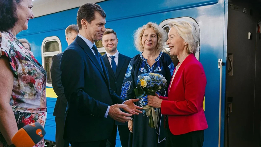 von der leyen mberrin ne kiev per te diskutuar dronet dhe anetaresimin ne be me zelensky 6a573c51ca511