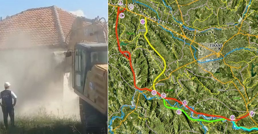 ikmt fillon prishjen e objekteve ne gjurmen e bypassit te tiranes nga kashari drejt nyjes se vaqarrit 6aae3ef069d2d