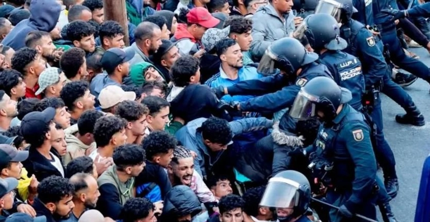 policia spanjolle nis operacionet per te larguar emigrantet nga plazhet e ceutes 6aad4232cb622