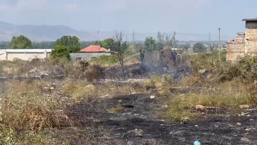 Zjarr në një sipërfaqe me shkurre dhe barishte në Korçë, ndërhyjnë zjarrfikëset 3 zjarr ne nje siperfaqe me shkurre dhe barishte ne korce nderhyjne zjarrfikeset 6a980dafab438
