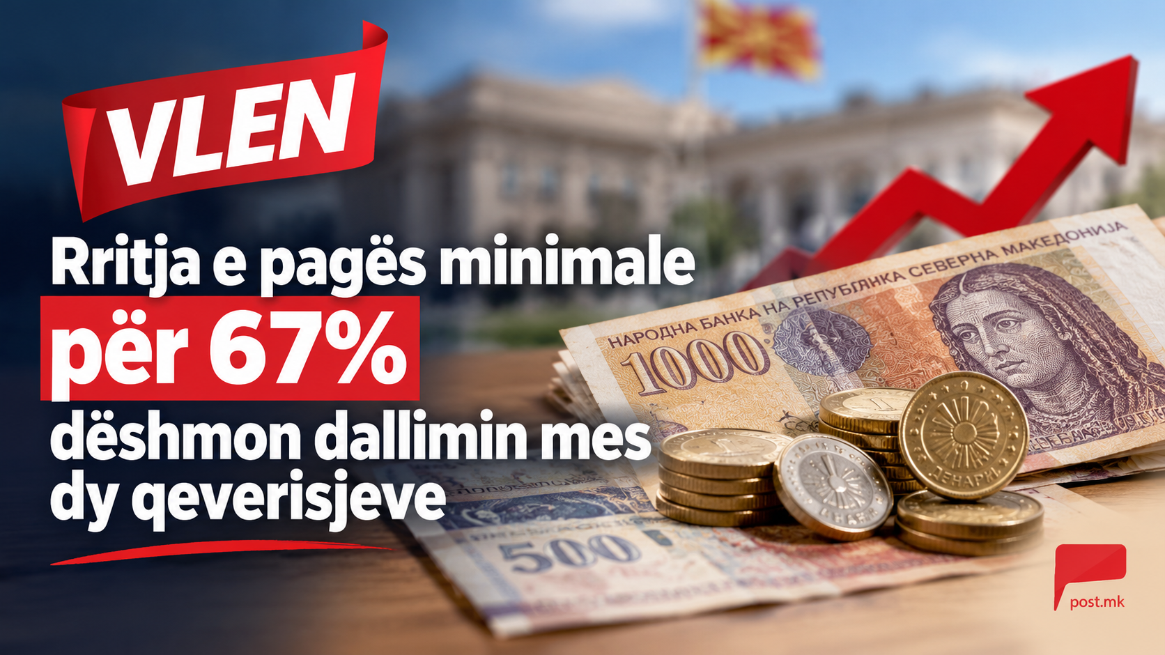 VLEN: Rritja e pagës minimale për 67% dëshmon dallimin mes dy qeverisjeve 1 file 00000000d42481f4b8970b865912cda7
