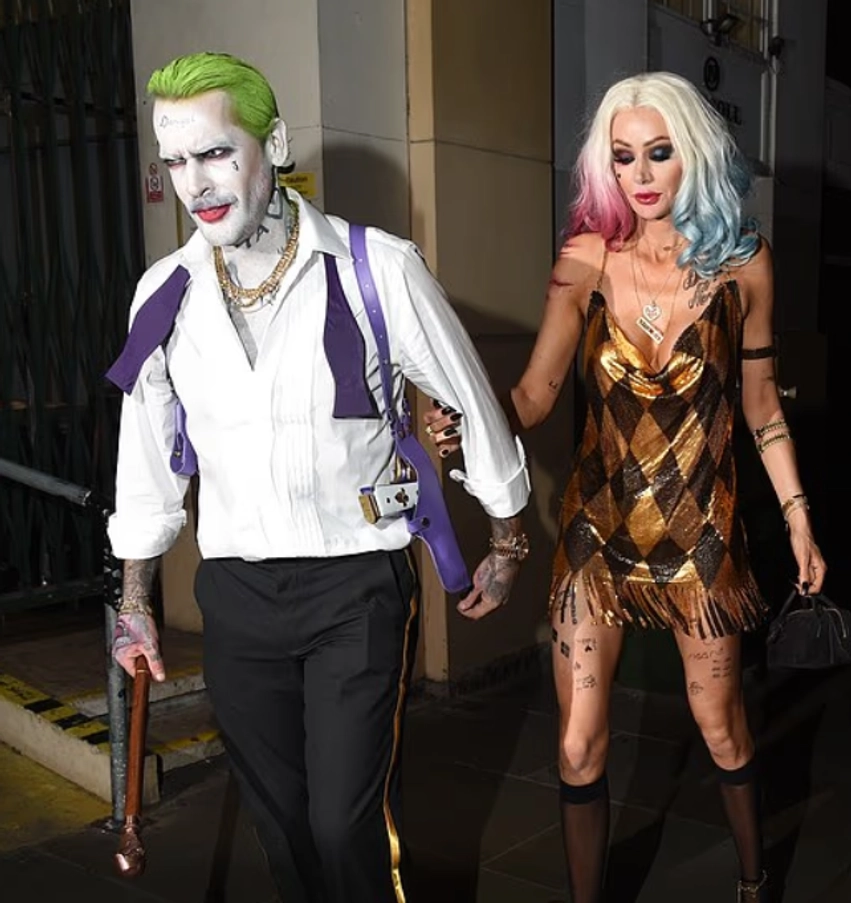 olivia attwood dhe pete wicks mahnitin me kostumet e halloween it shnderrohen ne harley quinn dhe joker 6ae4519537d49
